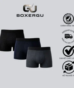 (COMBO 3) Quần Boxer Nam M908 Thun Lạnh Thoáng Khí | Quần Sịp Đùi Nam BoxerGu